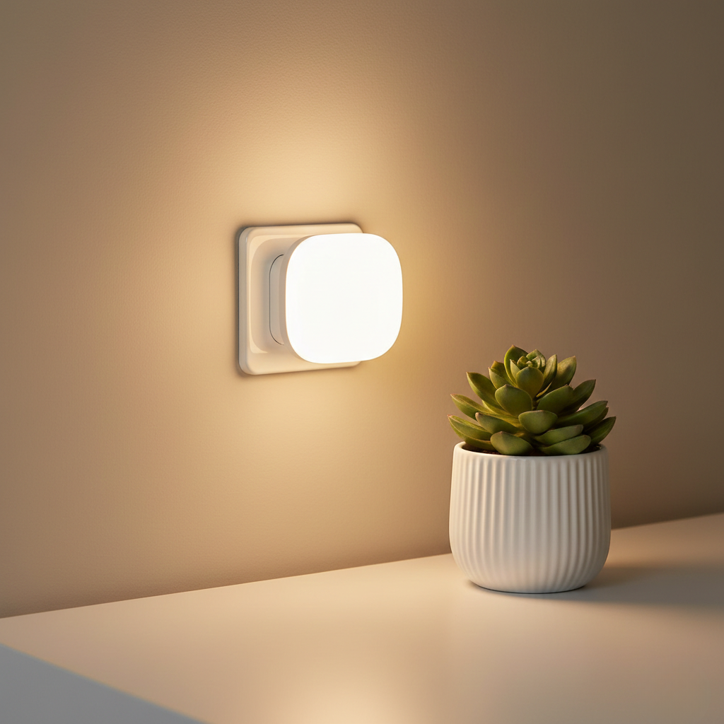 2 Pin Night Lamp 0.5 Watt Plug & Play Bulb for Bedroom, Living Room