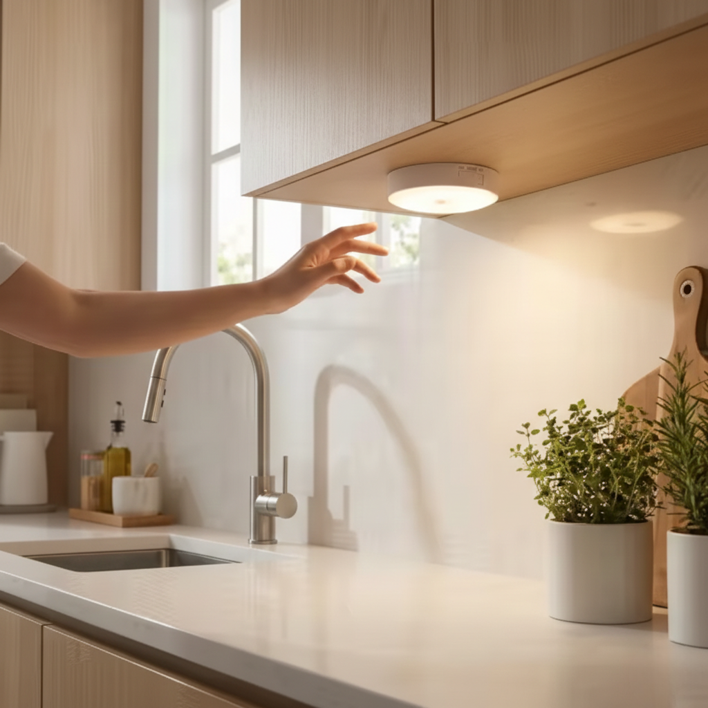 LED Motion Sensor Night Light | USB Rechargeable Body Induction Lamp with Auto On/Off |