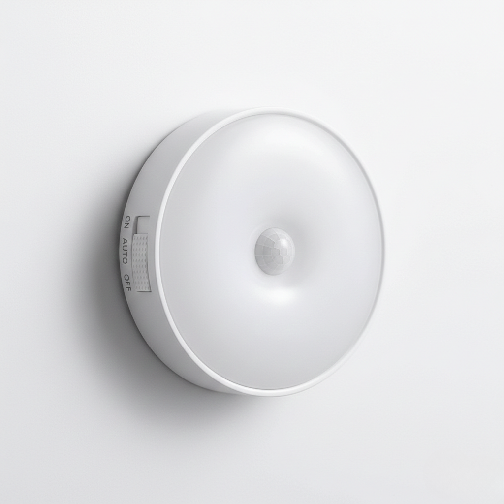 LED Motion Sensor Night Light | USB Rechargeable Body Induction Lamp with Auto On/Off |