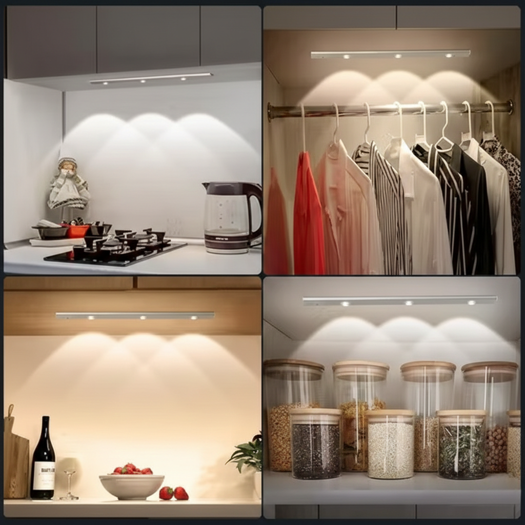 Under Cabinet LED Motion Sensor Light | Pack of 1 | USB Rechargeable | Auto ON/OFF