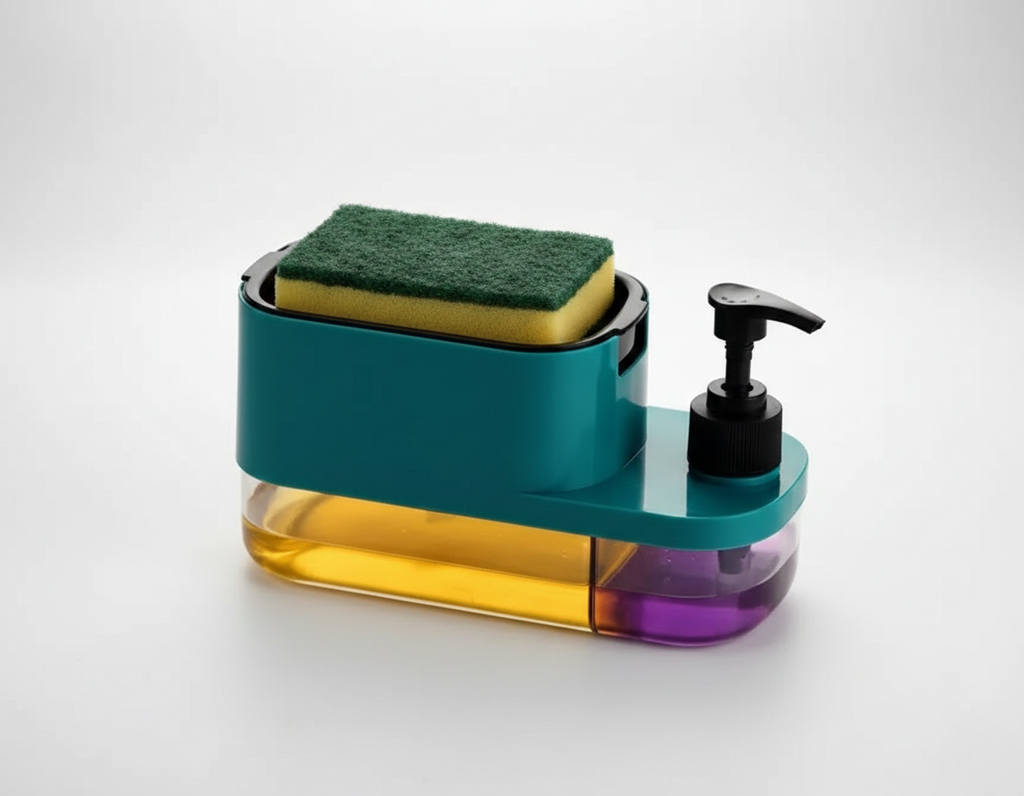 JKE 3 in 1 soap pump dispenser for dishwasher indigo liquid
