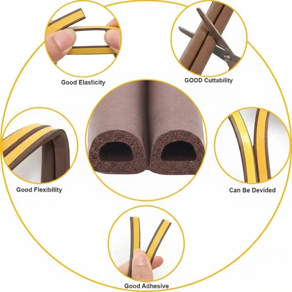 Door and window seal strip , soundproof door bottom