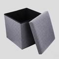 Foldable ottoman laundry square shape basket box storage