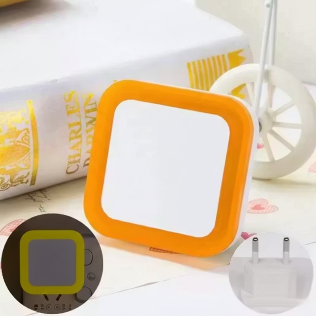 2 Pin Night Lamp 0.5 Watt Plug & Play Bulb for Bedroom, Living Room