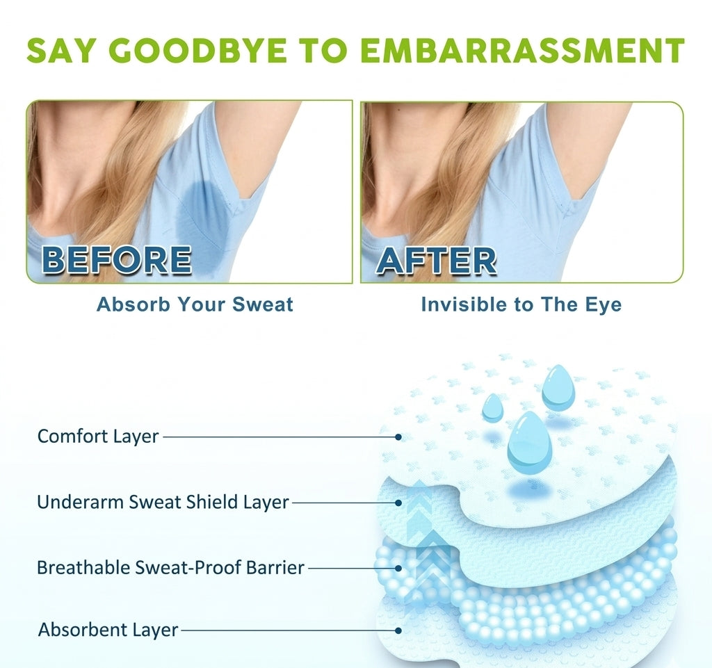 Under arm sweat absorber No smell from under arm