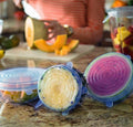 Silicone Stretch Lids Reusable Microwave Safe Flexible Covers