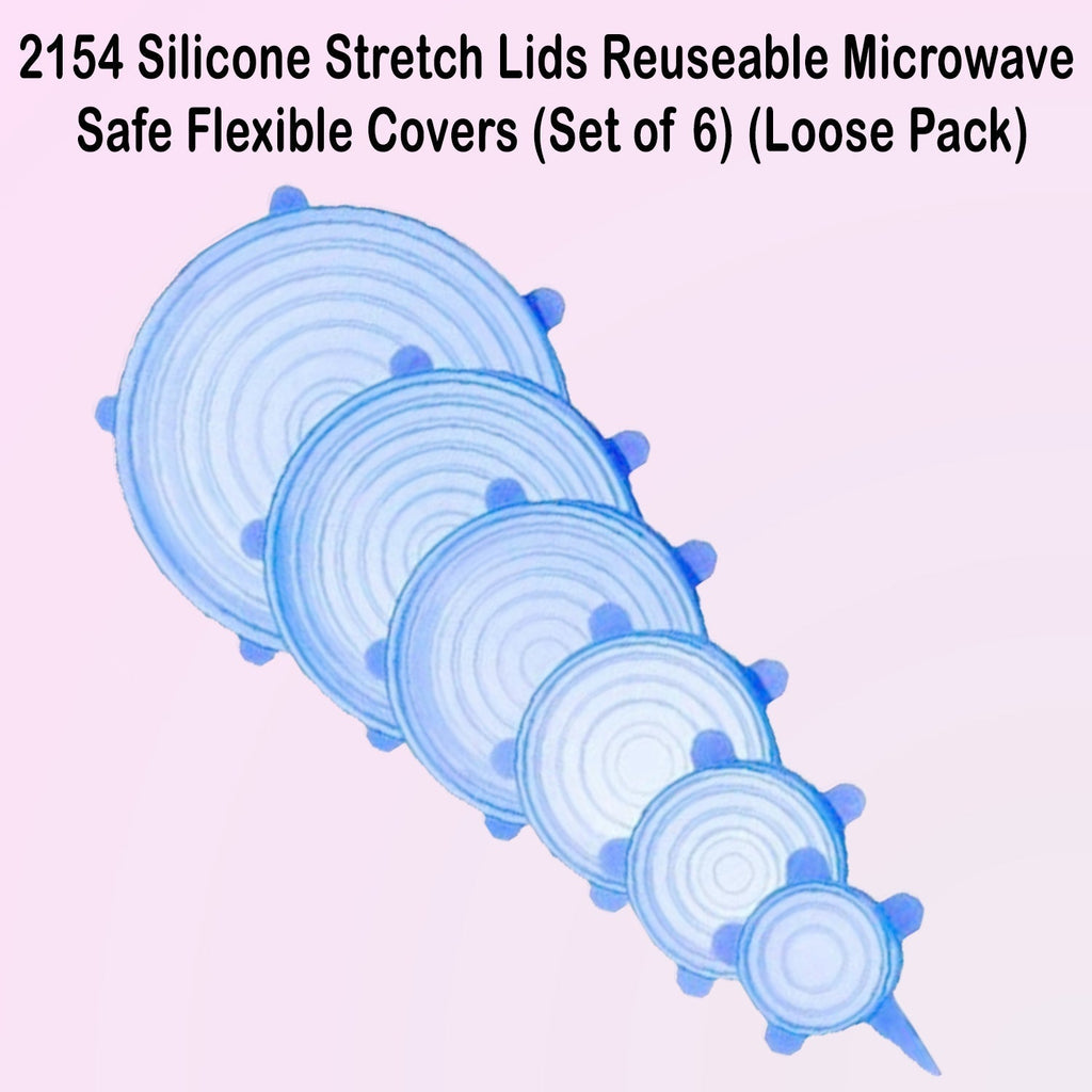 Silicone Stretch Lids Reusable Microwave Safe Flexible Covers