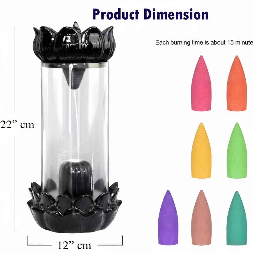 Jiyansh Creation Handcrafted Tilak Shivling in Glass Fountaing