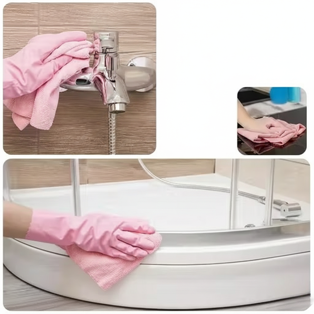Reusable Microfiber Cleaning Cloth Roll (20 Pcs), Washable